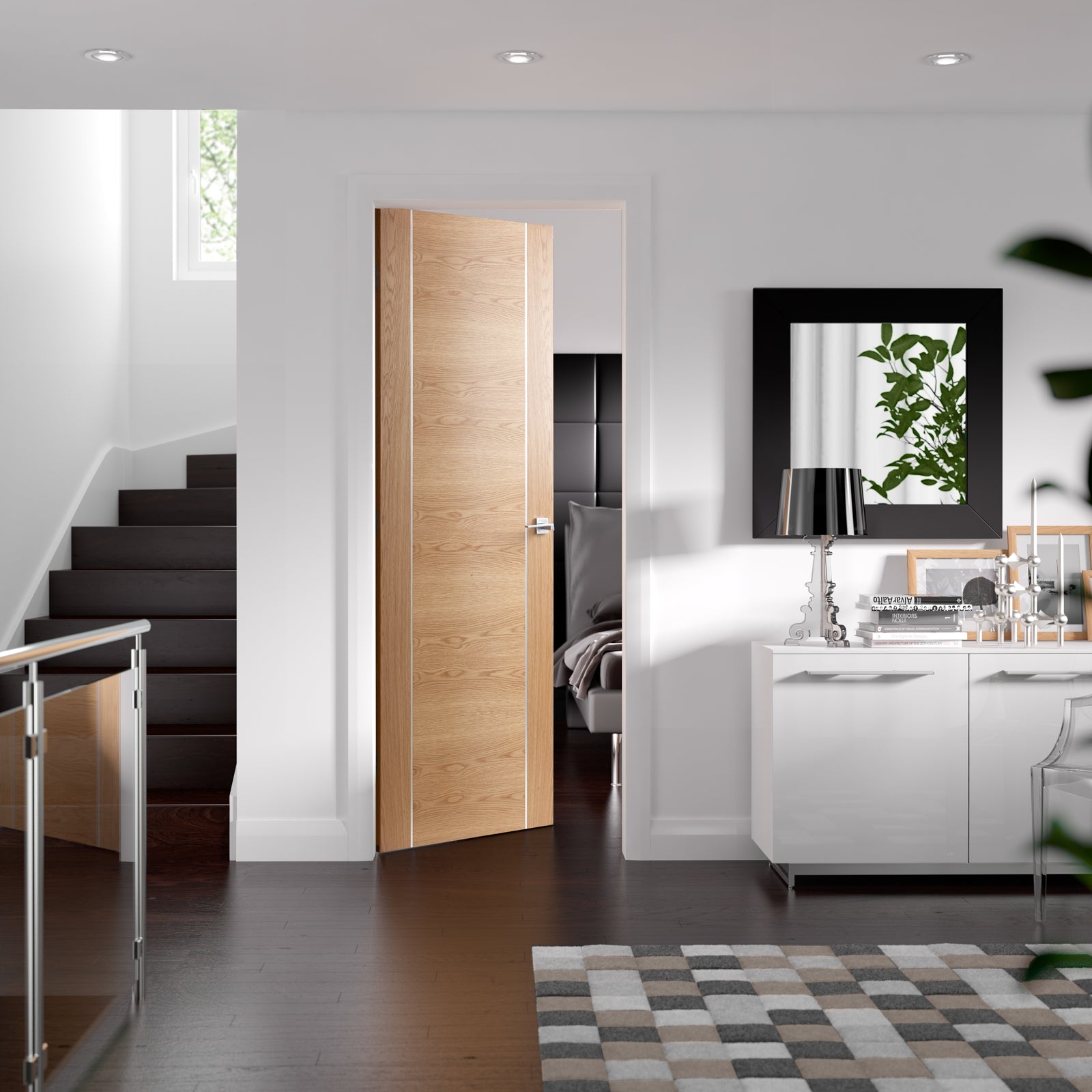 SHOW Internal Oak Forli Fire Door lifestyle