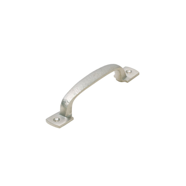  Image of 6 inch Satin Nickel Hammered D Handles
