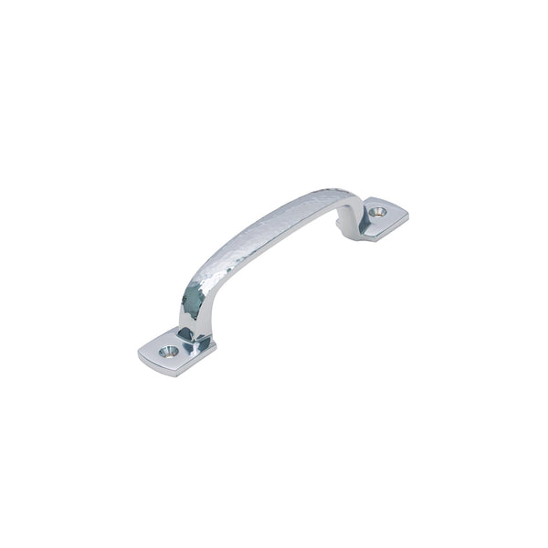  Image of 6 inch Polished Chrome Hammered D Handles