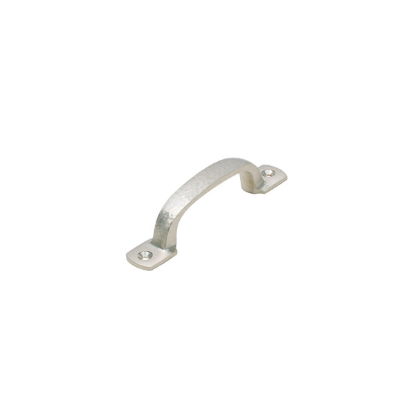  Image of 4 inch Satin Nickel Hammered D Handles