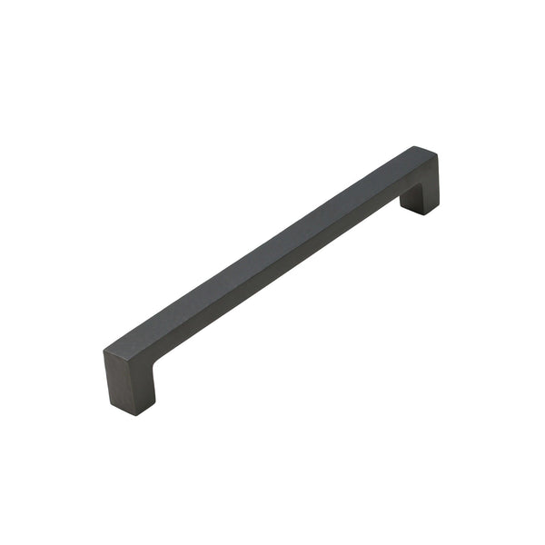 SHOW Image of 206mm Matt Bronze Hammered Square Pull Handles