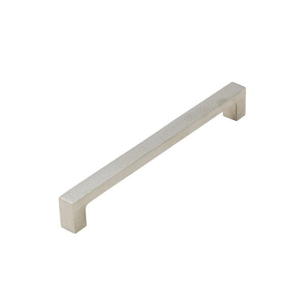 SHOW Image of 206mm Satin Nickel Hammered Square Pull Handles