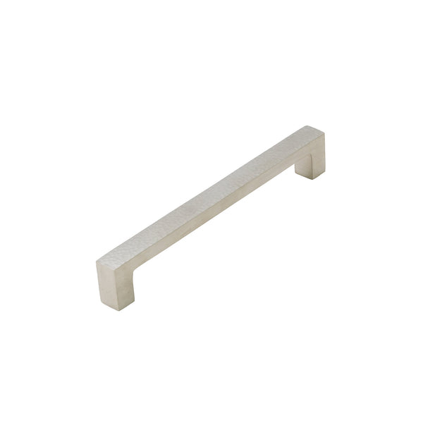  Image of 175mm Satin Nickel Hammered Square Pull Handles