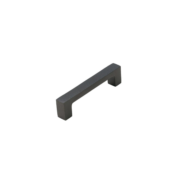SHOW Image of 108mm Matt Bronze Hammered Square Pull Handles