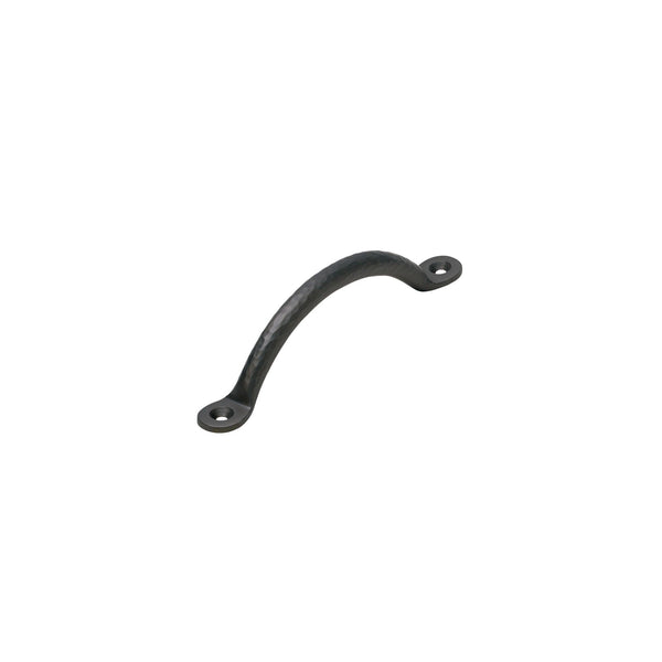 Image of 5 inch Matt Bronze Hammered Bow Handles