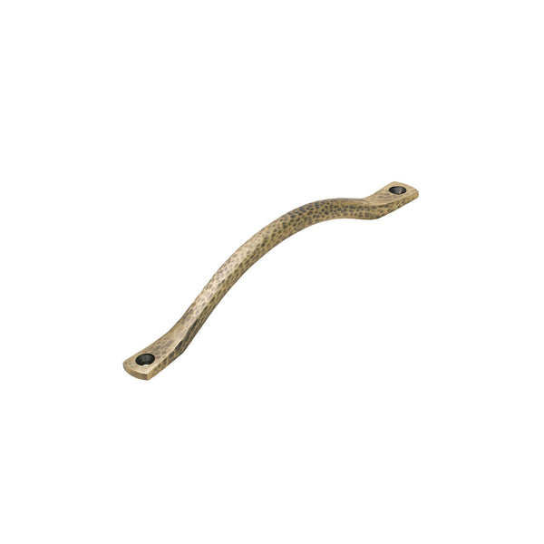 SHOW Image of Hammered Slim Bow Handle in Antique Brass finish
