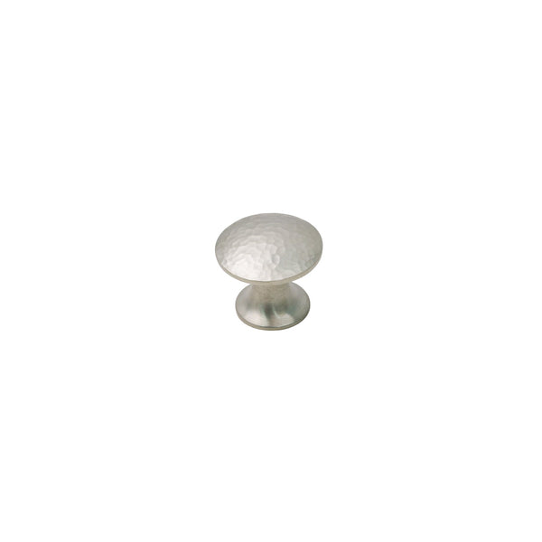  Image of 31mm Satin Nickel Hammered Classic Cabinet Knobs