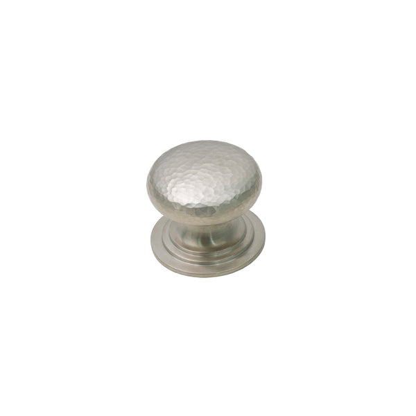  Image of 41mm Satin Nickel Hammered Victorian Cabinet Knobs