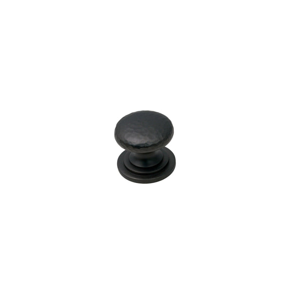  Image of 31mm Matt Bronze Hammered Victorian Cabinet Knobs