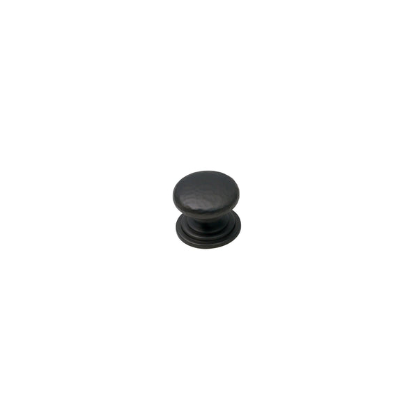  Image of 24mm Matt Bronze Hammered Victorian Cabinet Knobs