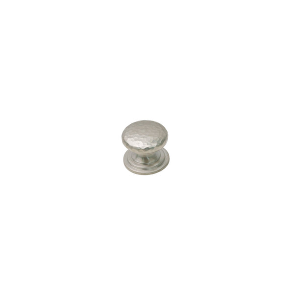  Image of 24mm Satin Nickel Hammered Victorian Cabinet Knobs