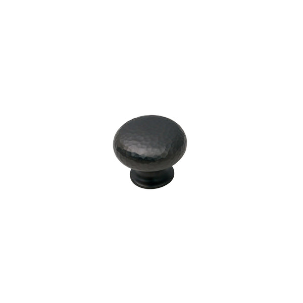  Image of 38mm Matt Bronze Hammered Mushroom Cabinet Knobs
