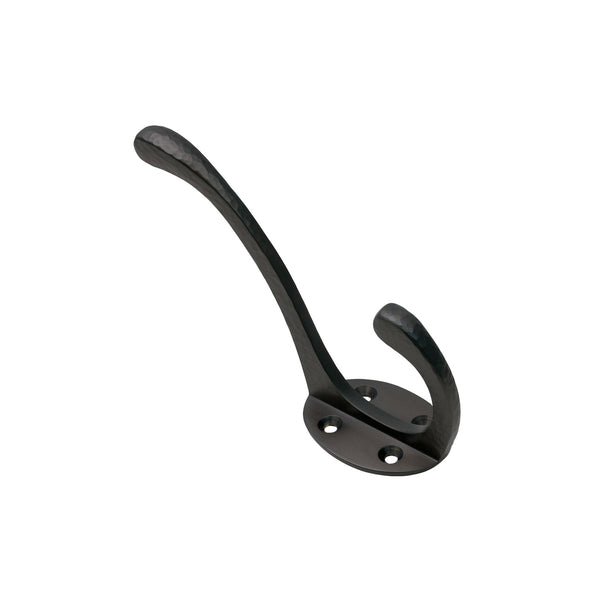  Image of Hammered Classic Coat Hook in Matt Bronze finish