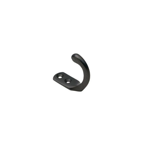  Image of Hammered Single Robe Hook in Matt Bronze finish