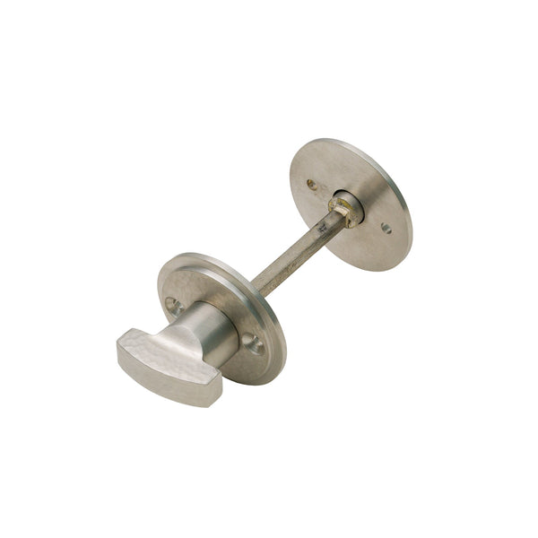  Image of Hammered Bathroom Thumbturn in Satin Nickel finish