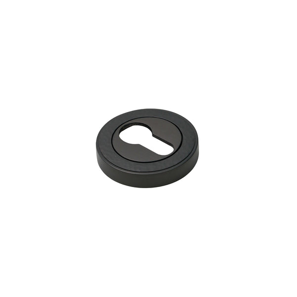  Image of Hammered Euro Escutcheon in Matt Bronze finish
