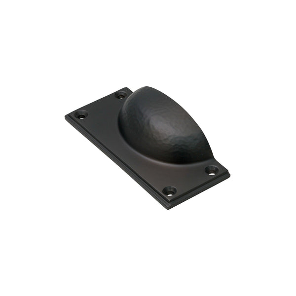  Image of Hammered Cup Pull in Matt Bronze finish