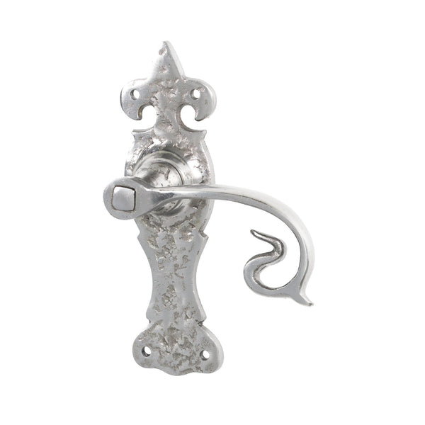 SHOW Pewter Latch Curly Lever Handles