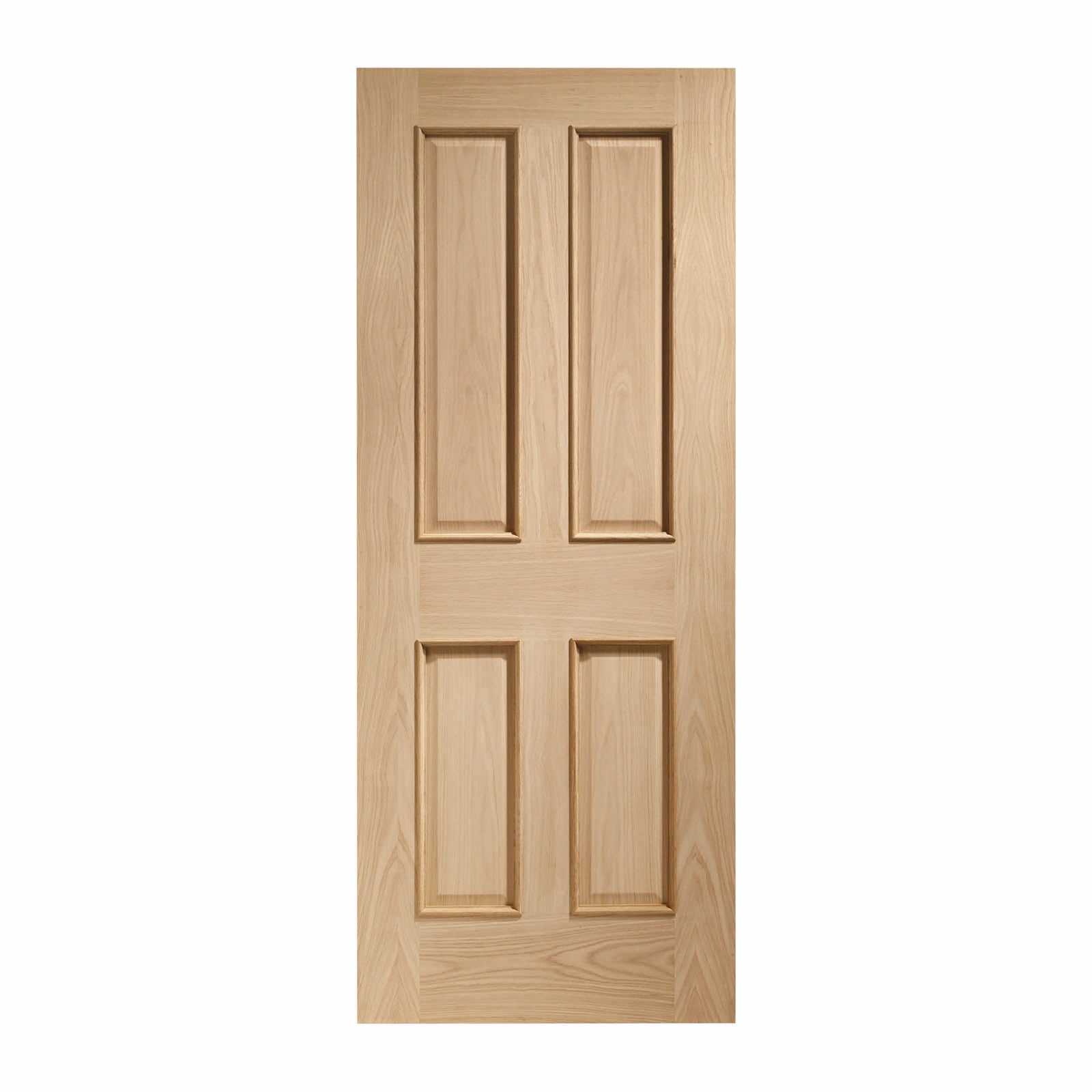 Internal Oak Victorian Door with Raised Mouldings