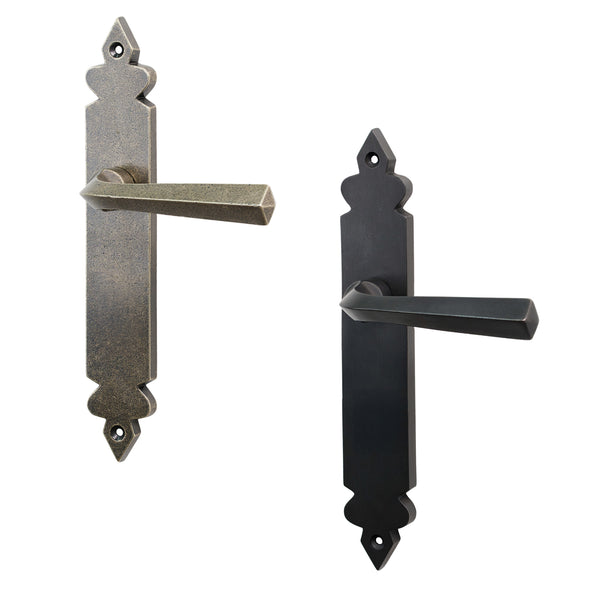 Variant image of Bronze Ironbridge Door Handle On Backplate