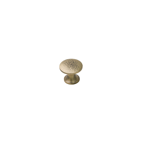  Image of 25mm Antique Brass Hammered Classic Cabinet Knobs