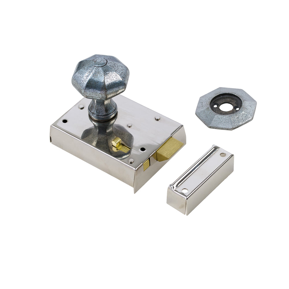 Bathroom Rim Lock Sets | Polished Nickel | Suffolk Latch Company