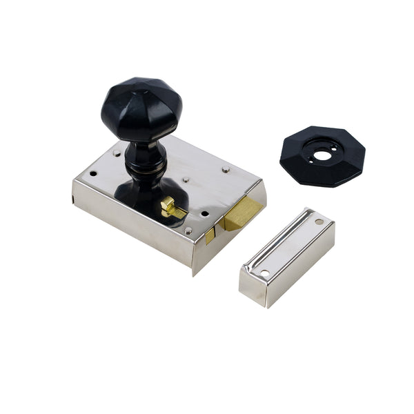 Bathroom Rim Lock Sets | Polished Nickel | Suffolk Latch Company