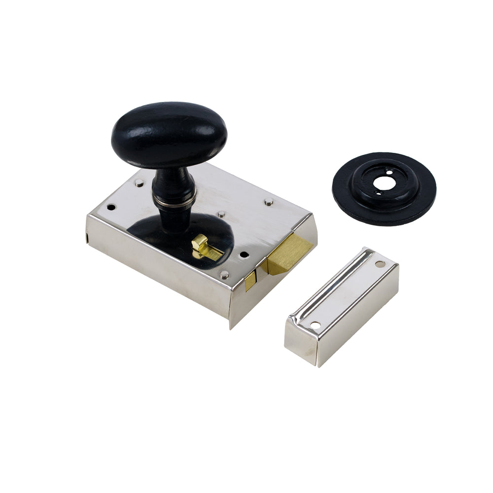 Bathroom Rim Lock Sets | Polished Nickel | Suffolk Latch Company