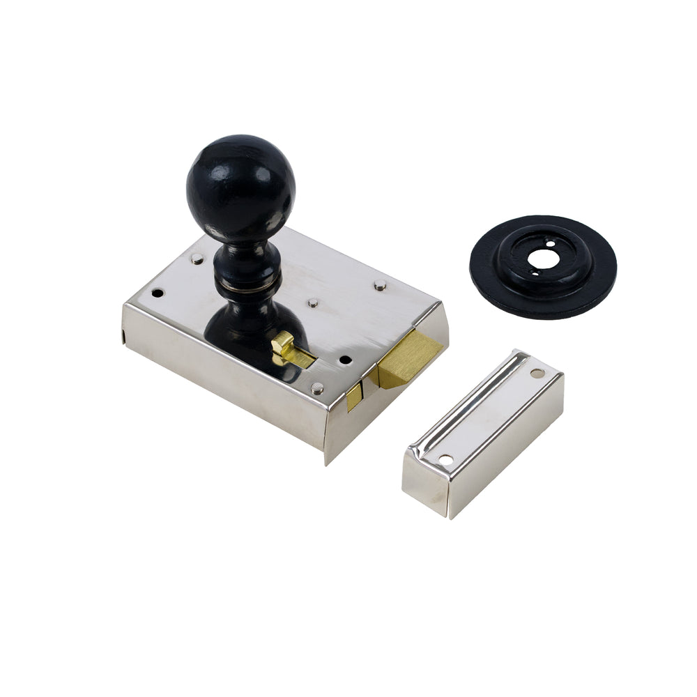 Bathroom Rim Lock Sets | Polished Nickel | Suffolk Latch Company