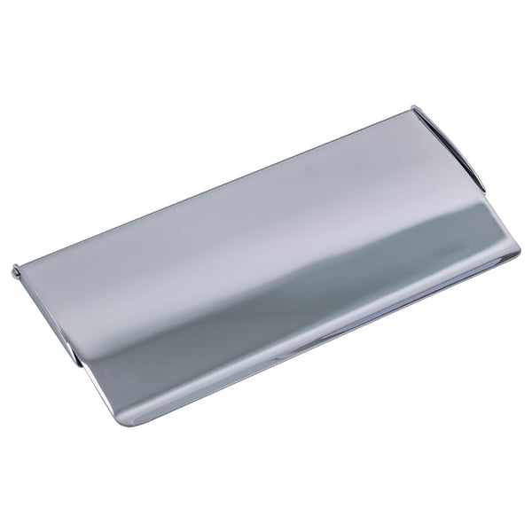 SHOW Large Polished Chrome Letter Plate Cover