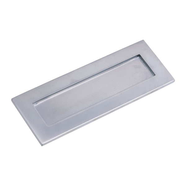 SHOW Large Satin Chrome Letter Plate