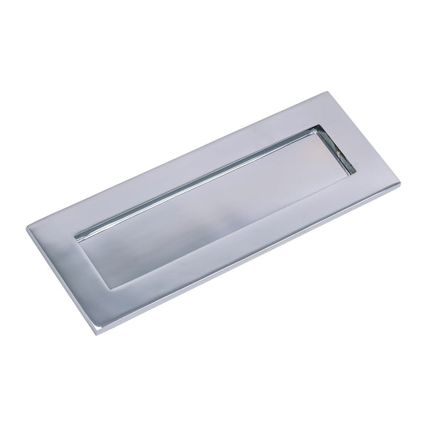 SHOW Large Polished Chrome Letter Plate