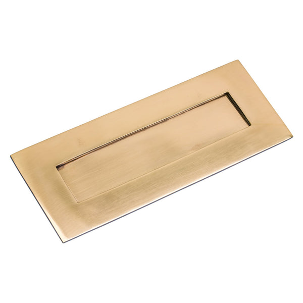 SHOW Large Polished Bronze Letter Plate