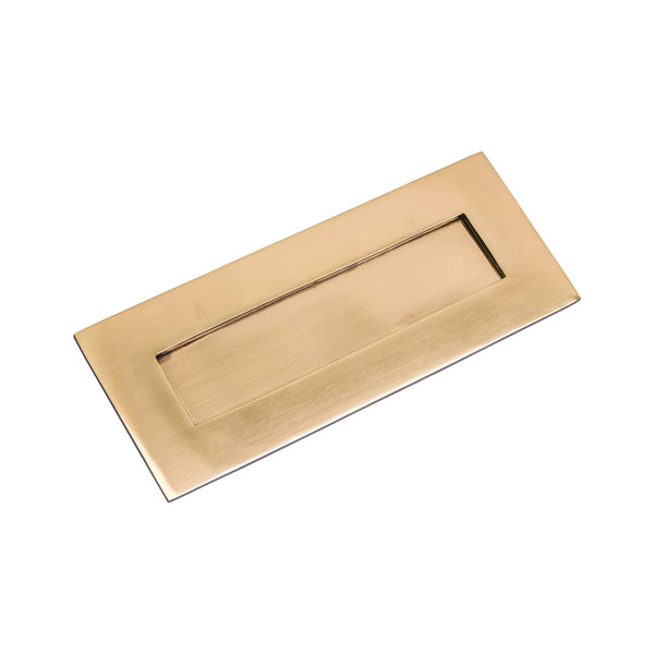 SHOW Small Polished Bronze Letter Plate