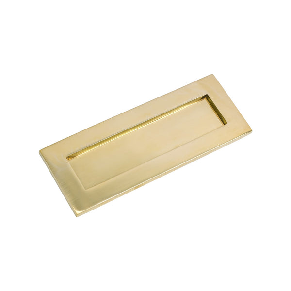 SHOW Small Polished Brass Letter Plate