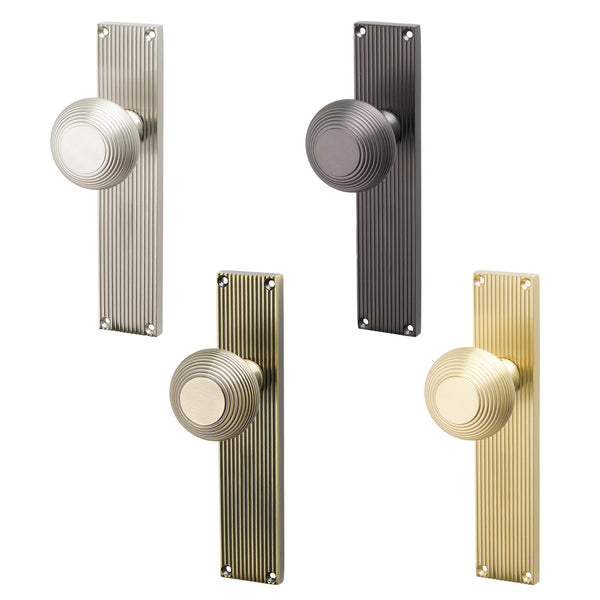 Variant Image of Beehive Door Knob On Backplate