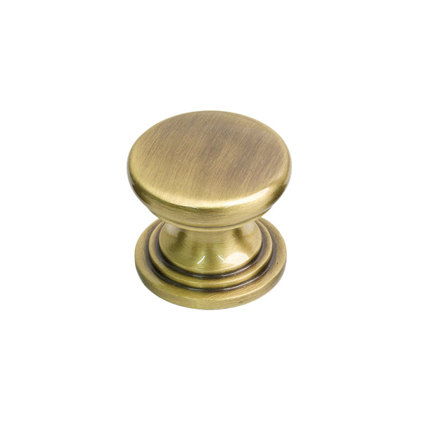  32mm Matt Traditional Brass Lincoln Cabinet Knob