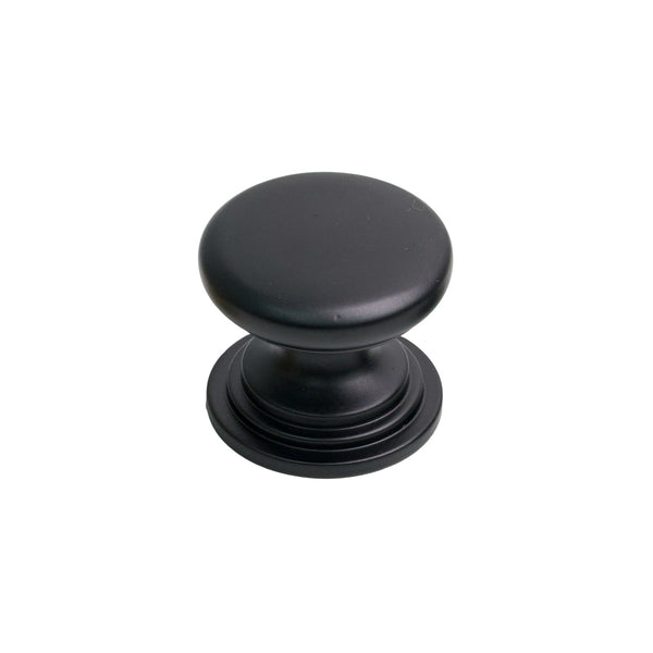  32mm Matt Black Lincoln Cabinet Knob