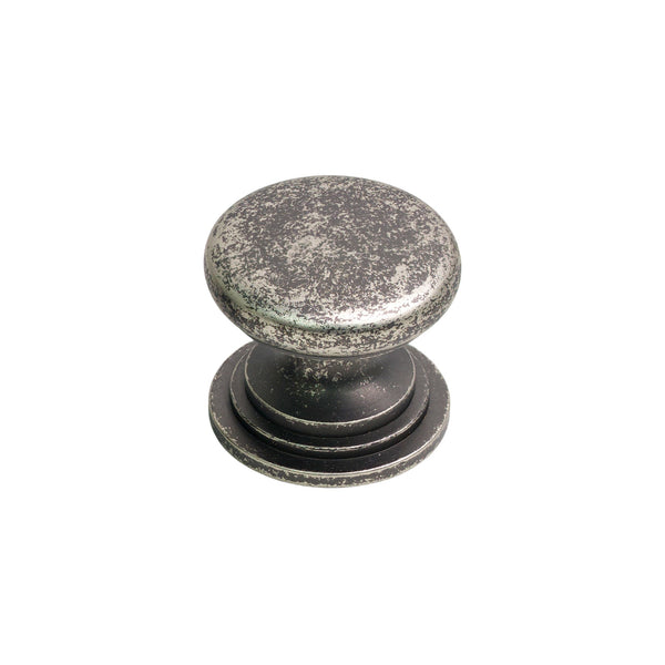  32mm Distressed Silver Lincoln Cabinet Knob