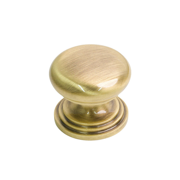  38mm Matt Traditional Brass Lincoln Cabinet Knob