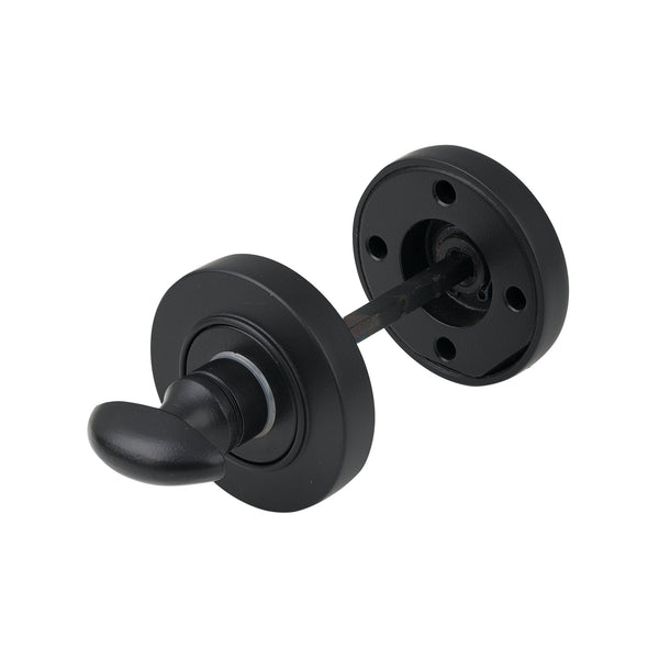 SHOW Matt Black Plain Round Thumbturn