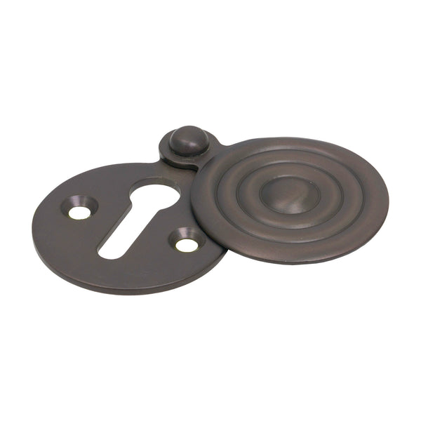 SHOW Image of Reeded Covered Escutcheon in Matt Bronze finish