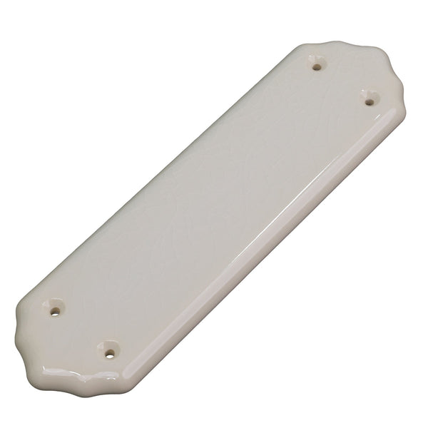 SHOW Image of Cream Crackle Ceramic Finger Plate