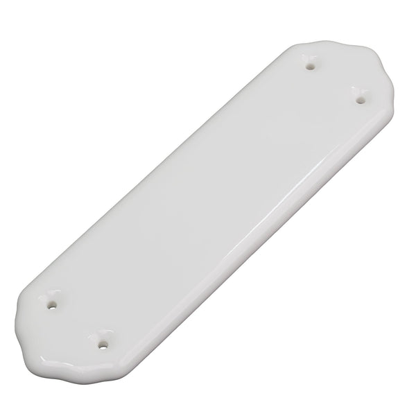 SHOW Image of Plain White Ceramic Finger Plate