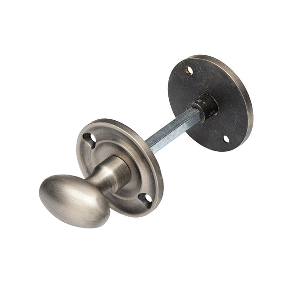 Oval Bathroom Turn & Release Old English  Matt Gun Metal 