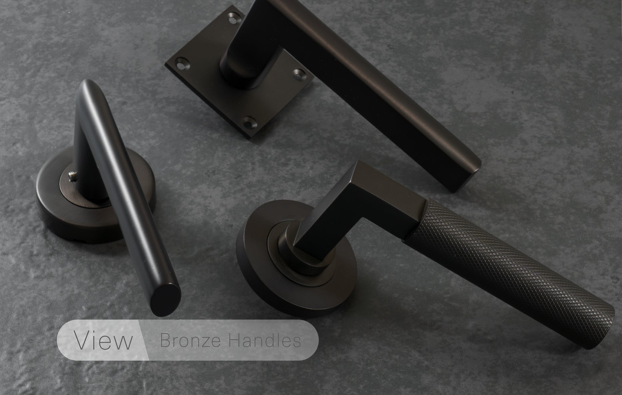 door handles on rose, lever on rose handles for internal and external doors, solid brass handles in five finishes
