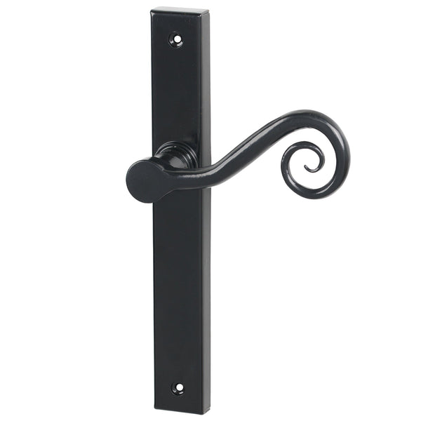 SHOW Right Handed Black Latch Monkeytail Slimline Multipoint Door Handle