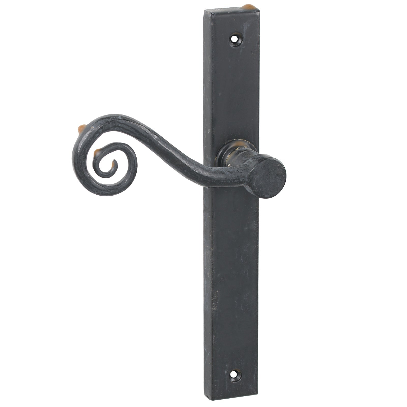SHOW Left Handed External Beeswax Latch Monkeytail Slimline Multipoint Door Handle
