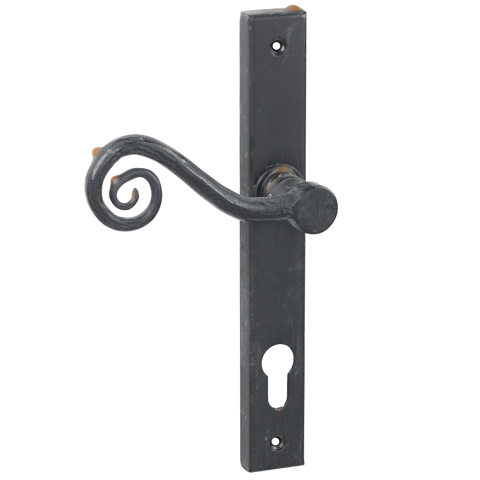 SHOW Left Handed External Beeswax Lock Monkeytail Slimline Multipoint Door Handle