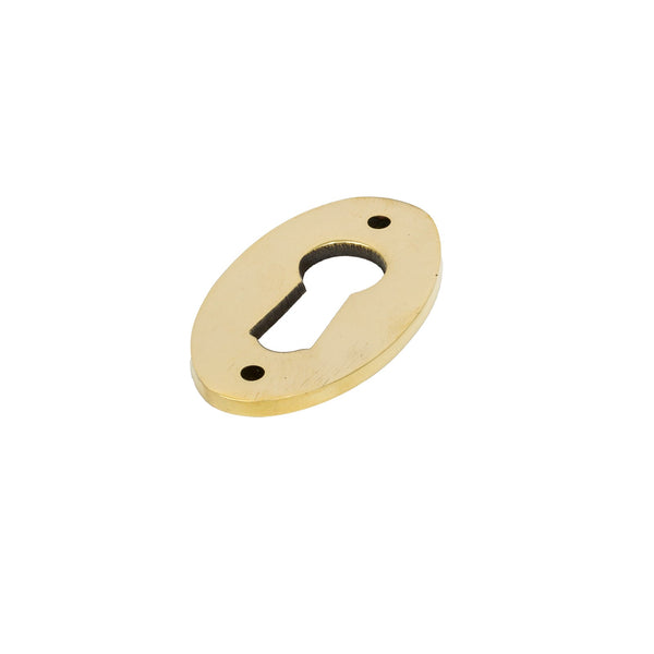  Antique Brass BSU Oval Escutcheon
